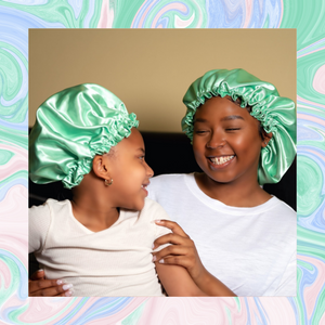 Mommy & Me Satin Bonnet Set