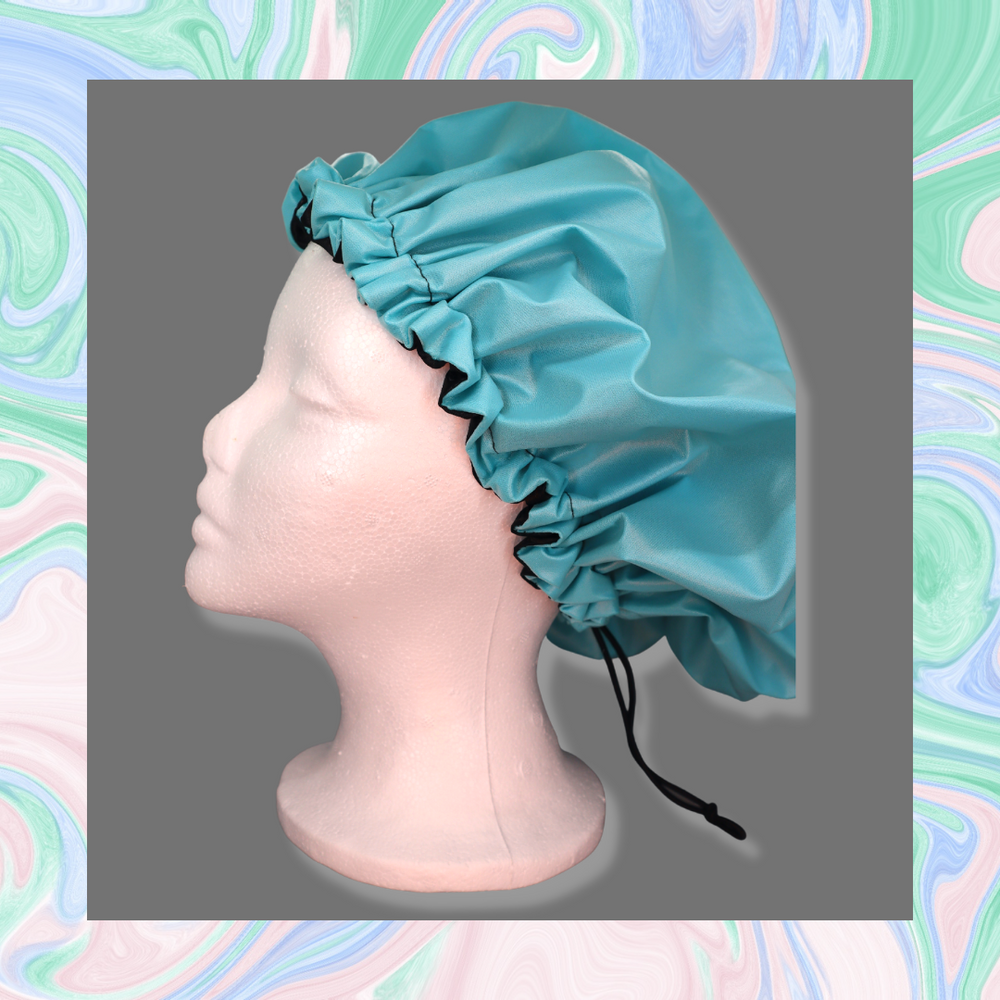 Satin lined shower cap discount